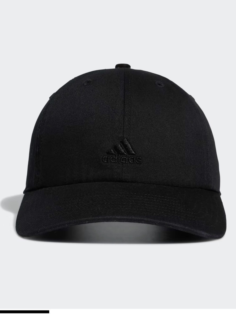 adidas hat Black Curved-Brim Baseball Cap with Tonal Logo adidas Saturday hat